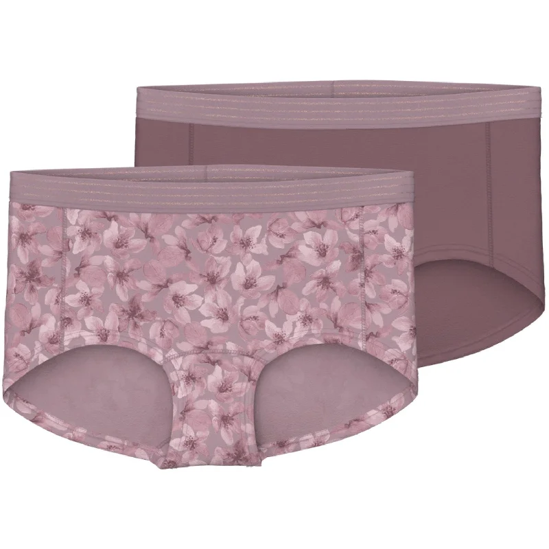 Name It Mauve Shadows Hipster 2-pack Mauve Flower Noos