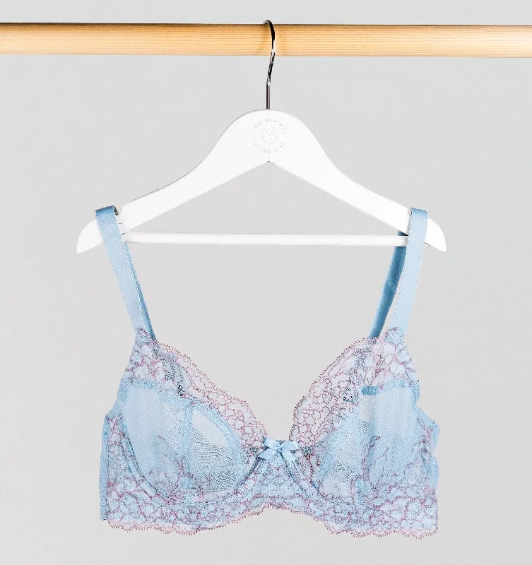 D+ lace plunge [Ash/Blue]