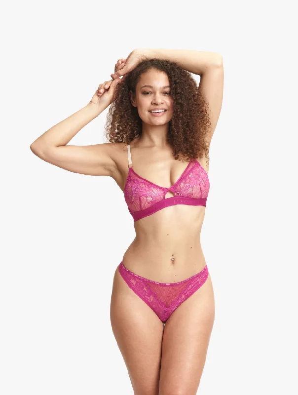 ELLE 24/7 Lace Thong - Pink