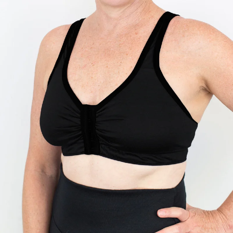 #623 Front Opening Merino Bra