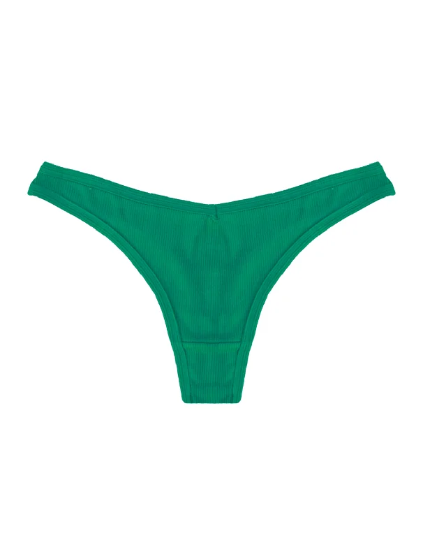 AiraModal™ Green Goddess Ribbed Thong