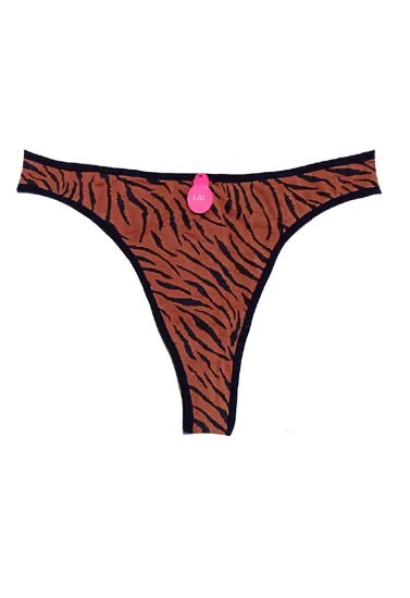 La Senza's Sexy Brown Zebra Print Thong Panty