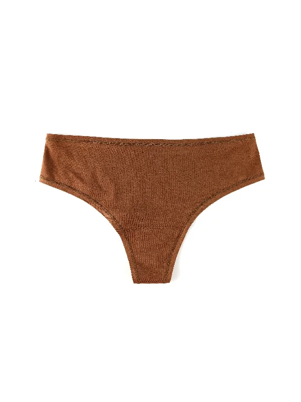 PlayStretch™ Natural Rise Thong Macchiato Brown