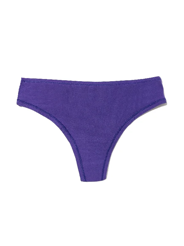 PlayStretch™ Natural Rise Thong Raw Amethyst Purple