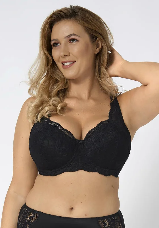 Triumph Amourette Charm Lace Padded Bra, Black