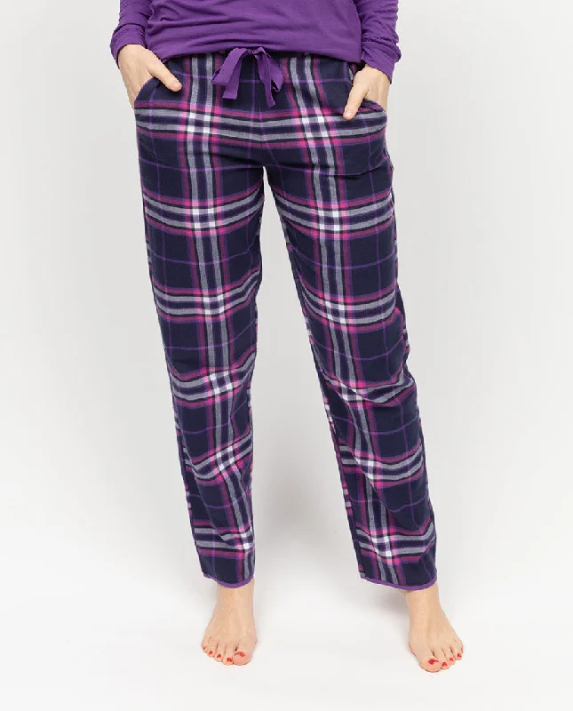 Edie Womens Lightly Brushed Check Pyjama Bottoms