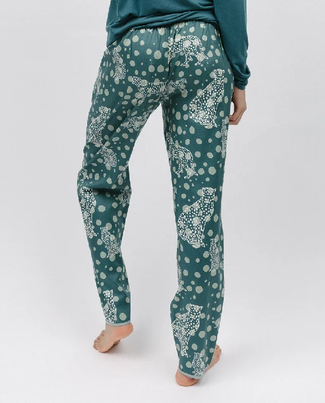 Hannah Leopard Print Pyjama Bottoms