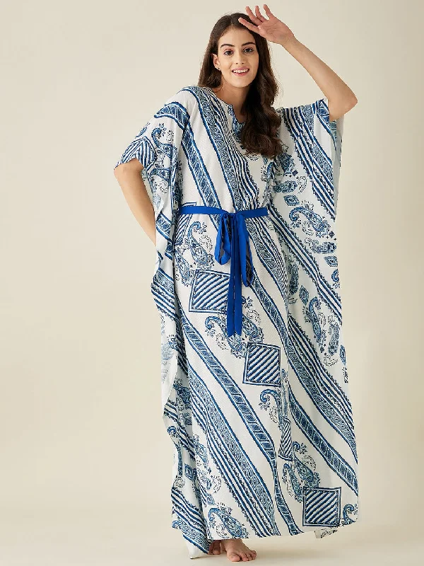 Paisley Patterned Loungewear Kaftan