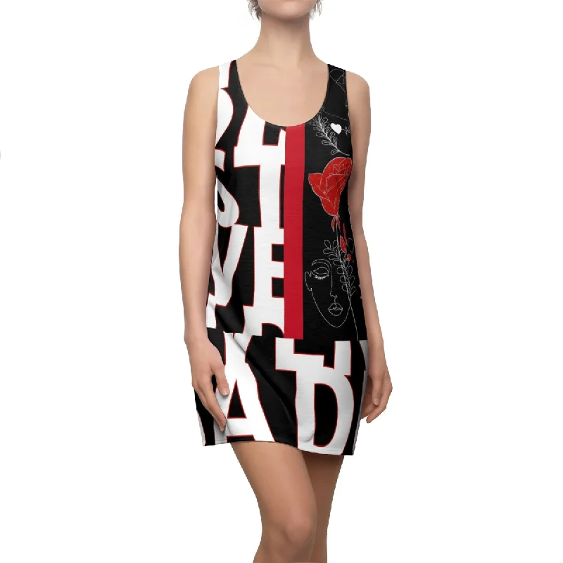 Women's Cut & Sew Racerback Dress WORDLY RED