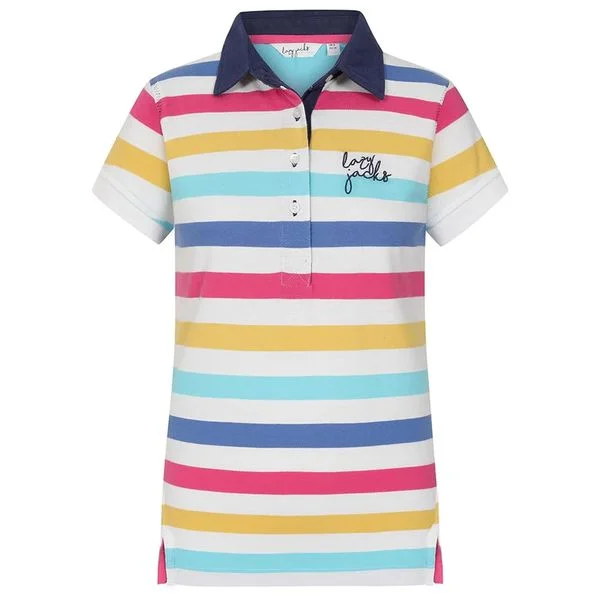 LAZY JACKS STRIPED POLO SHIRT LJ22-MULTI  COLOR