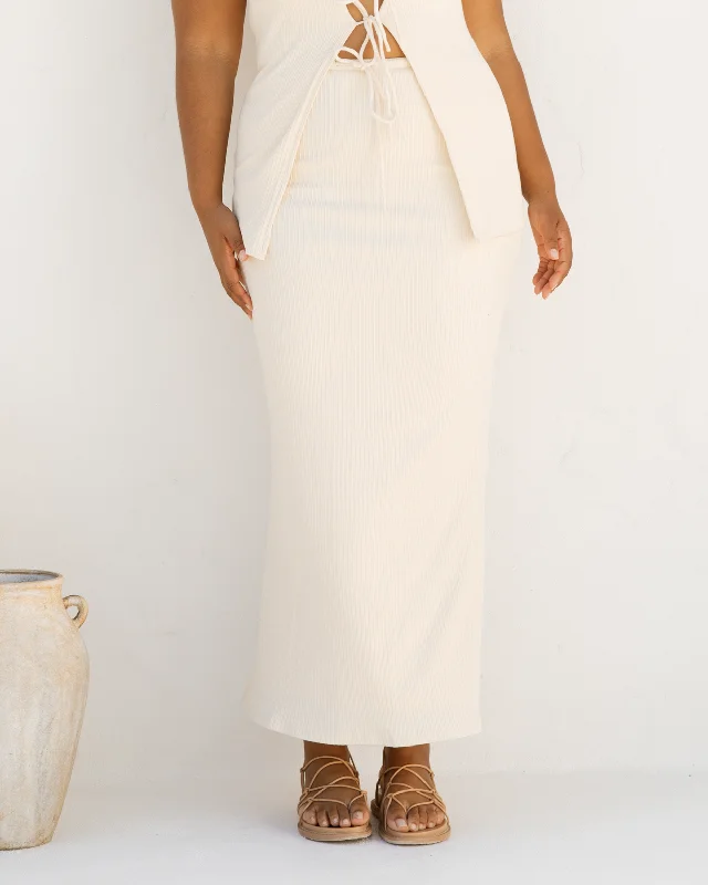 Mila Maxi Skirt | Vanilla