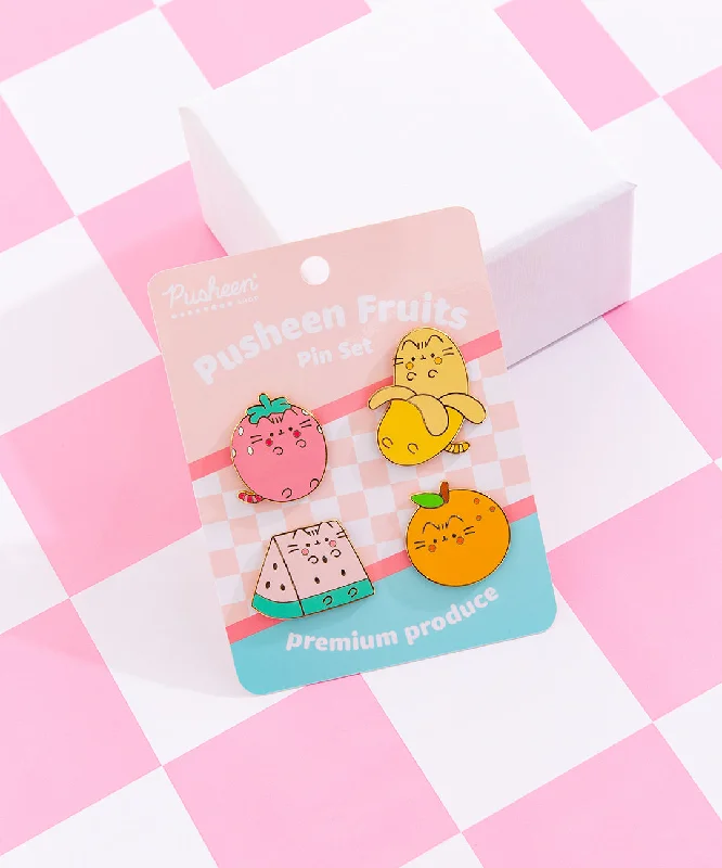 Pusheen Fruits Pin Set