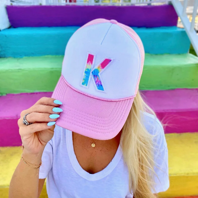 Tie-Dye Initial Hat