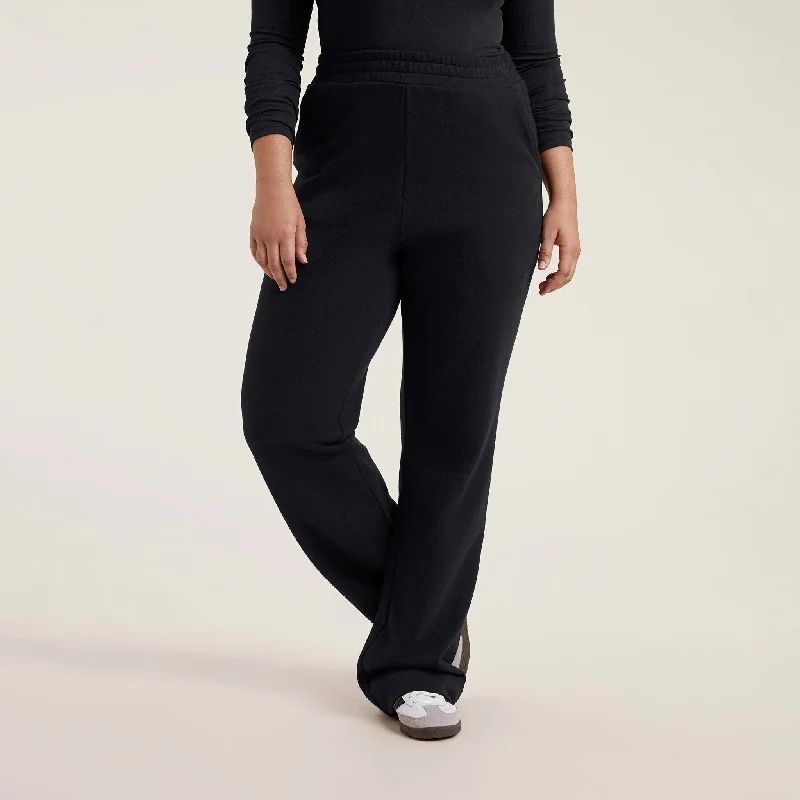 Wide Leg Sweatpant | Black