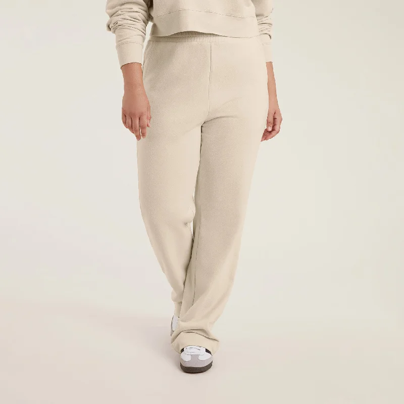 Wide Leg Sweatpant | Bone