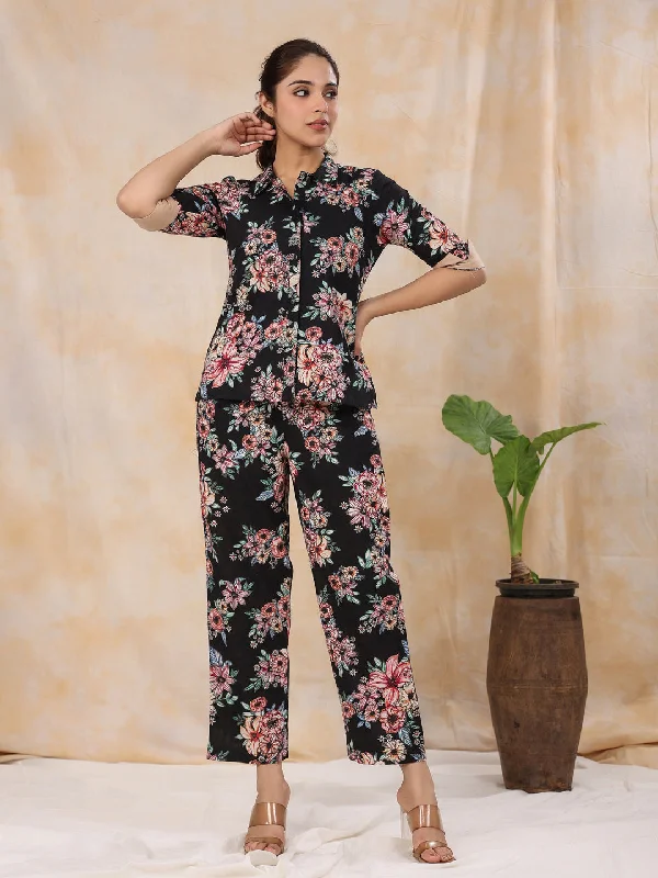 Women Pure Cotton 4 Pcs Night Suit