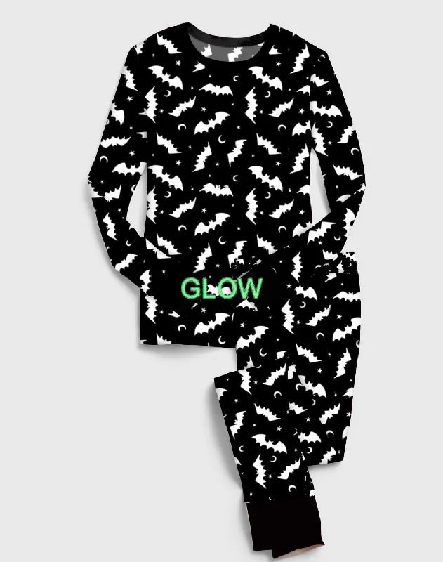 [Pre Sale] Boo Bash Glowin' Batty - Bamboo Long Sleeve Lounge Set EST SHIP MID SEPT